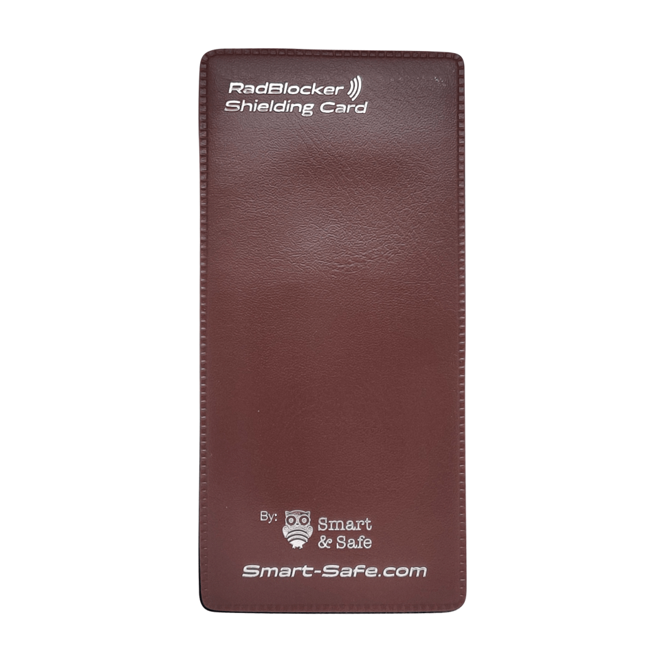 RadBlocker™Pocket Card PU Leather / Brown EMF Blocking Pocket Card