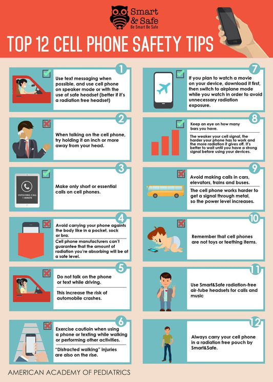 Top 12 cell phone safety tips