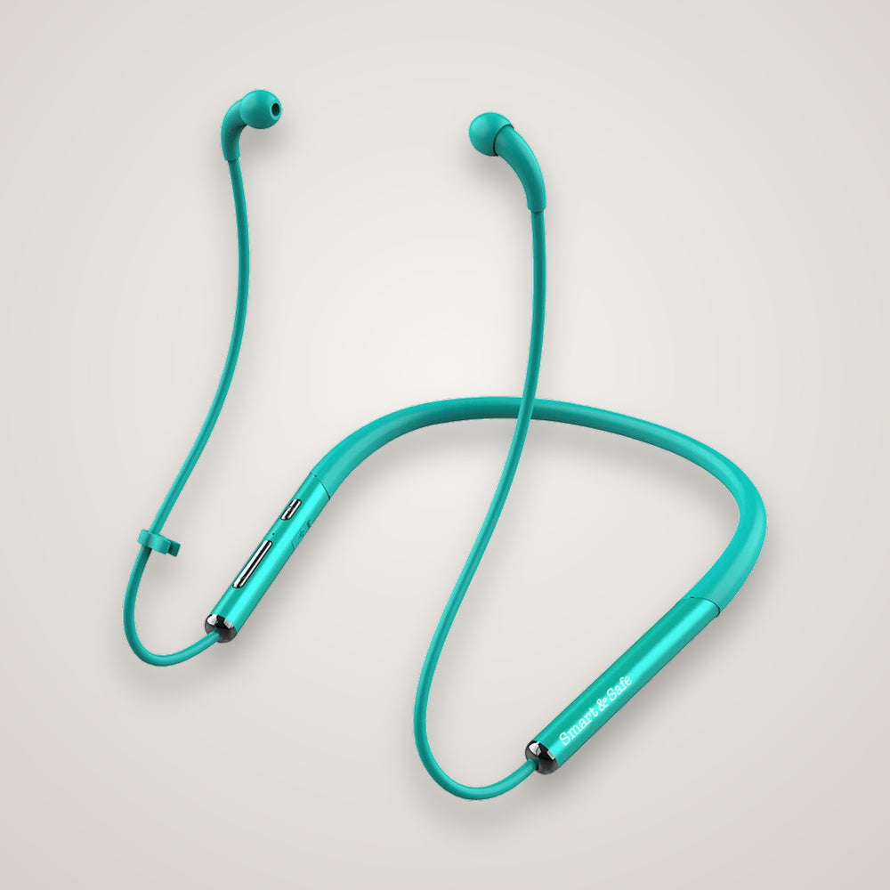 BlueTubeZ air-tube Bluetooth neckband headset in green