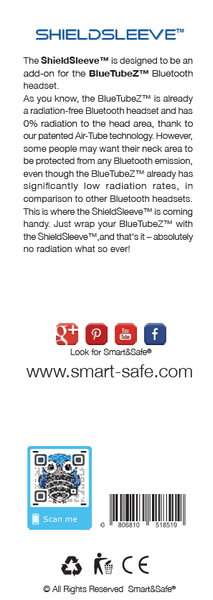 Smart & Safe Solutions Shield Sleeve for Smart-Safe BlueTubez Protect Against Wireless Radiation