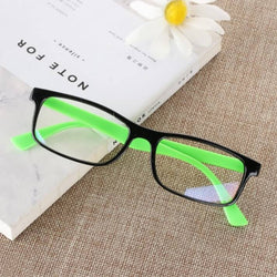 Green / Without Case Blue Light Blocking Glasses Unisex