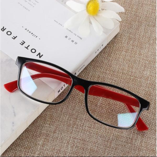Red / Without Case Blue Light Blocking Glasses Unisex