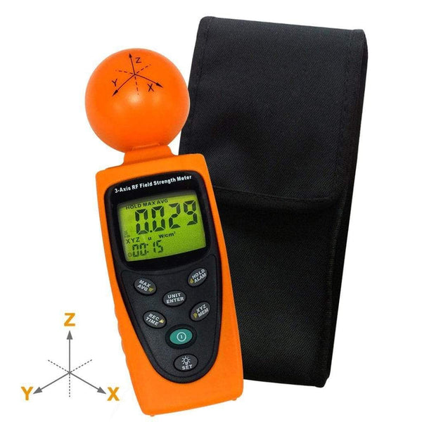 Smart&Safe EMF Solutions Electromagnetic radiation tester Tenmars TM-195 3-Axis RF Field Strength Meter Tester 50MHz to 3.5GHz