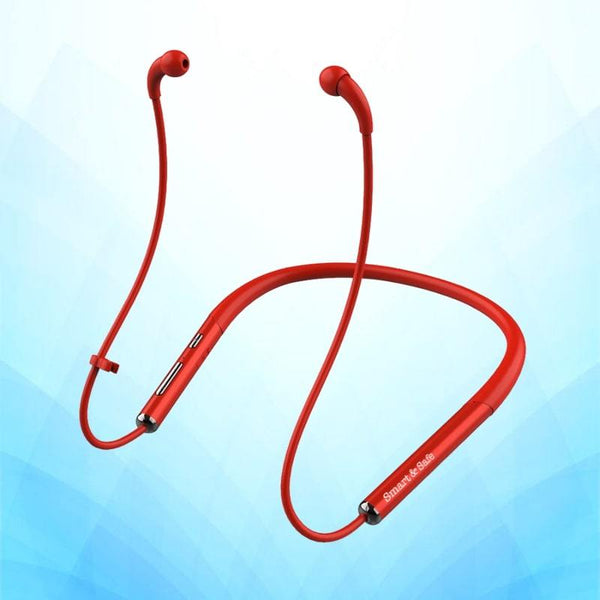 Red EMF Free Wireless Bluetooth Headphones Headsets - BlueTubeZ™