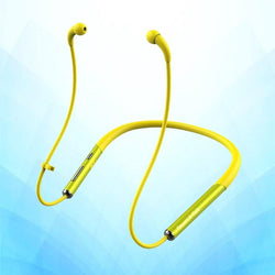 Yellow EMF Free Wireless Bluetooth Headphones Headsets - BlueTubeZ™