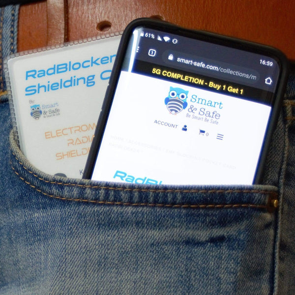 RadBlocker™Pocket Card Plastic / Black EMF Blocking Pocket Card