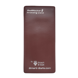 RadBlocker™Pocket Card PU Leather / Brown EMF Blocking Pocket Card